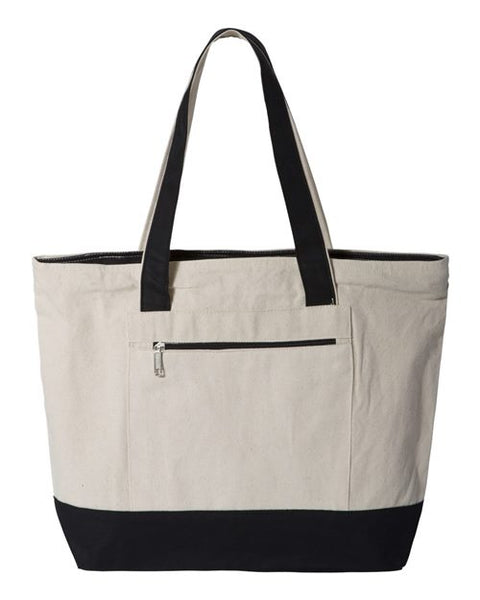 Q-Tees - Q1300 - 19L Zippered Tote