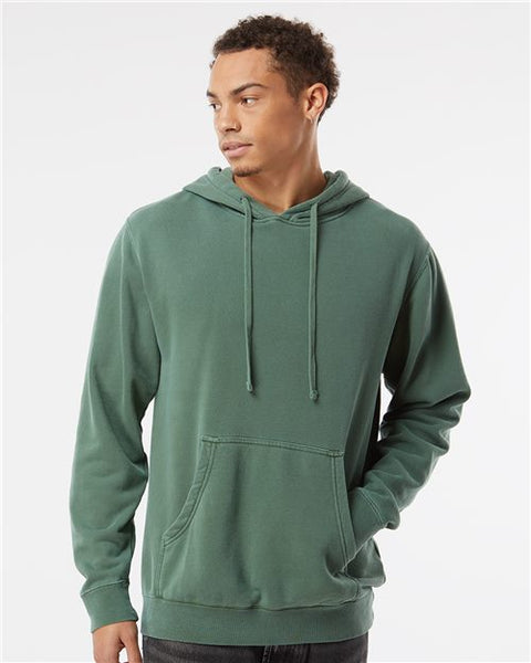 6015 Midweight Pigment-Dyed Hooded Sweatshirt