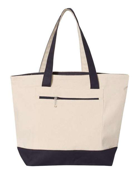 Q-Tees - Q1300 - 19L Zippered Tote