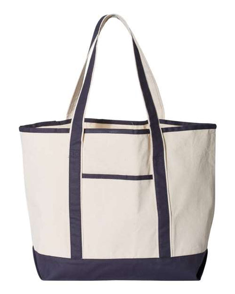 Q-Tees - Q1500 - 34.6L Large Canvas Deluxe Tote