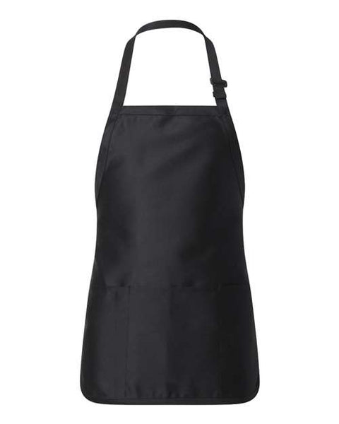 Q-Tees - Q4250 - Full-Length Apron with Pouch Pocket