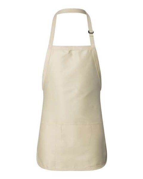 Q-Tees - Q4250 - Full-Length Apron with Pouch Pocket