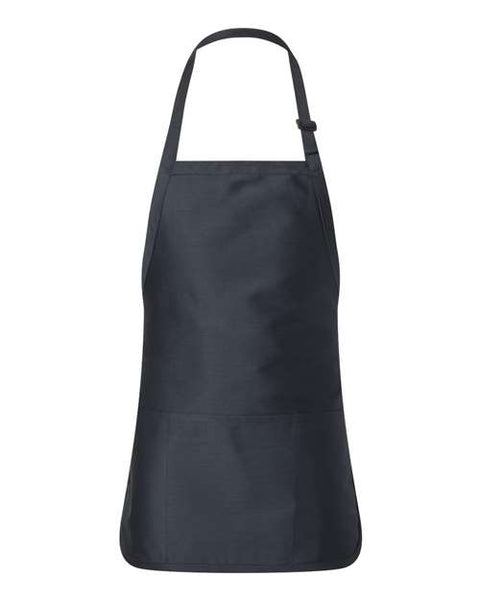 Q-Tees - Q4250 - Full-Length Apron with Pouch Pocket