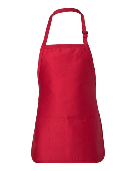 Q-Tees - Q4250 - Full-Length Apron with Pouch Pocket