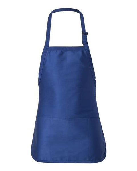 Q-Tees - Q4250 - Full-Length Apron with Pouch Pocket