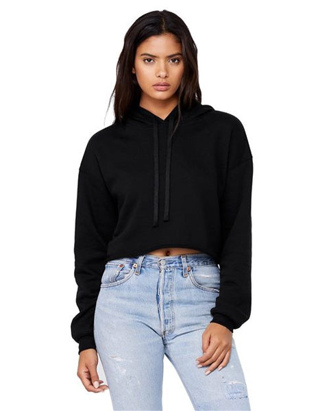 6891 Womens Crop Fleece Hoodie