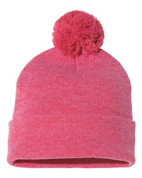 Sportsman - SP15 - 12" Pom-Pom Cuffed Beanie