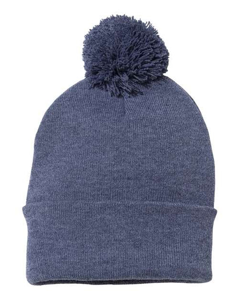 Sportsman - SP15 - 12" Pom-Pom Cuffed Beanie