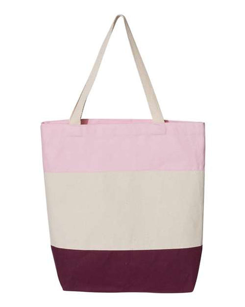 Q-Tees - Q125900 - 11L Tri-Color Tote