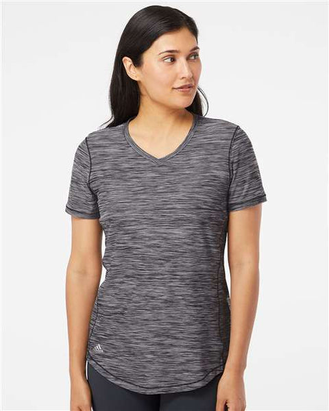 Adidas - A373 - Women's Mèlange Tech V-Neck T-Shirt