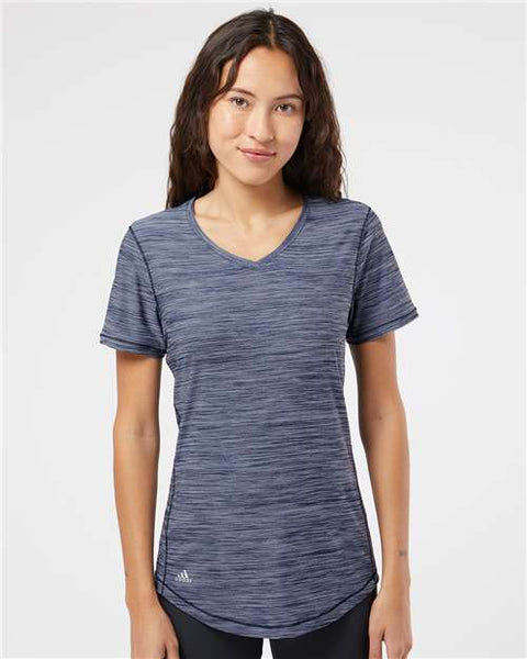 Adidas - A373 - Women's Mèlange Tech V-Neck T-Shirt