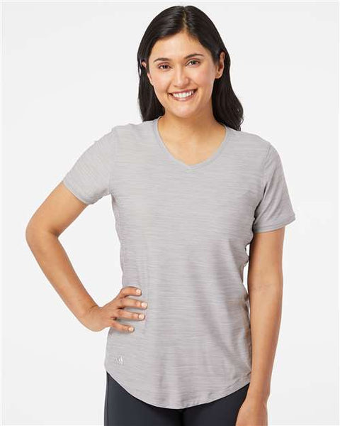 Adidas - A373 - Women's Mèlange Tech V-Neck T-Shirt