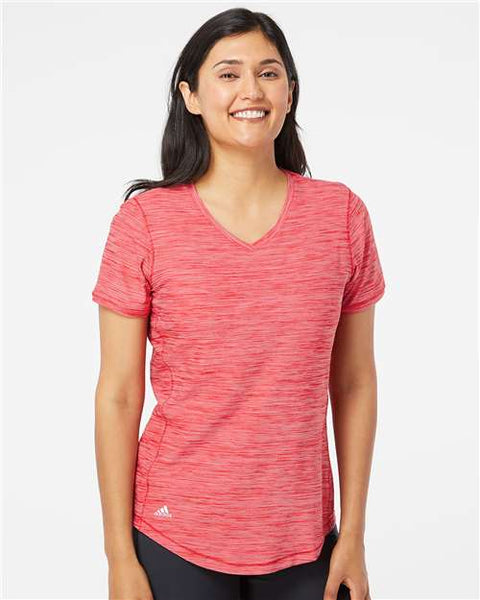 Adidas - A373 - Women's Mèlange Tech V-Neck T-Shirt