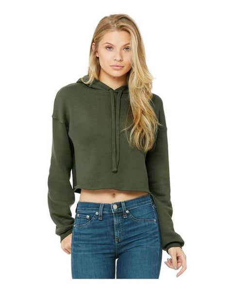 BELLA + CANVAS - 7502 - Women's Crop Fleece Hoodie