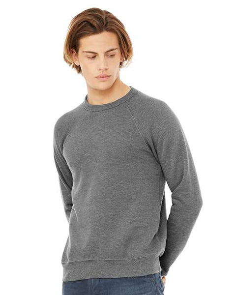 BELLA + CANVAS - 3901 - Sponge Fleece Raglan Crewneck Sweatshirt