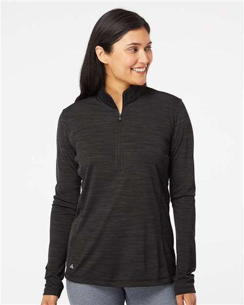 Adidas - A476 - Women's Lightweight Mélange Quarter-Zip Pullover