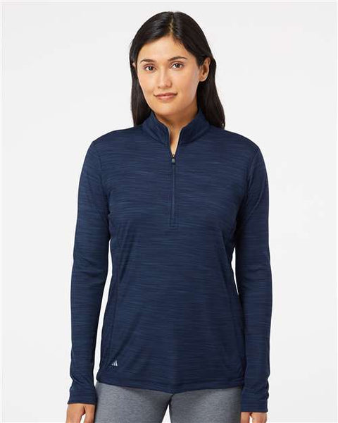 Adidas - A476 - Women's Lightweight Mélange Quarter-Zip Pullover