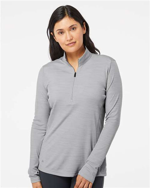 Adidas - A476 - Women's Lightweight Mélange Quarter-Zip Pullover