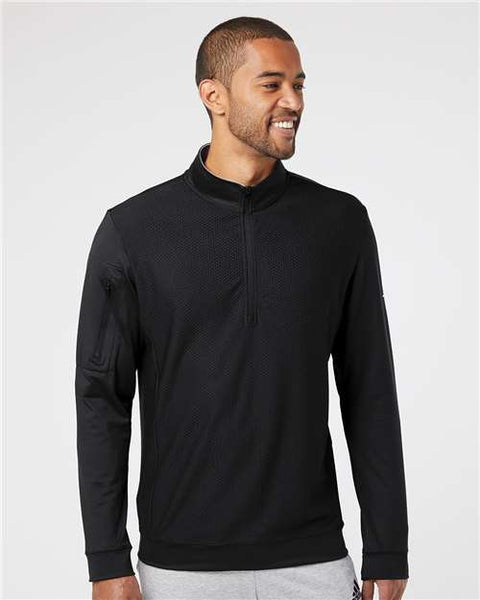 Adidas - A295 - Performance Textured Quarter-Zip Pullover