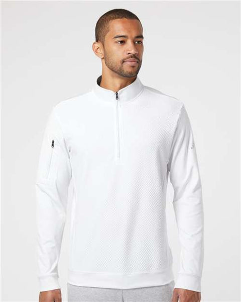 Adidas - A295 - Performance Textured Quarter-Zip Pullover