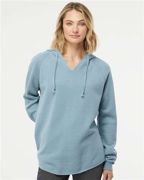 Independent Trading Co. - PRM2500 - Women’s Lightweight California Wave Wash Hooded Sweatshirt