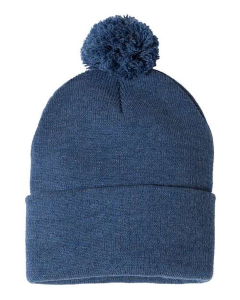 Sportsman - SP15 - 12" Pom-Pom Cuffed Beanie