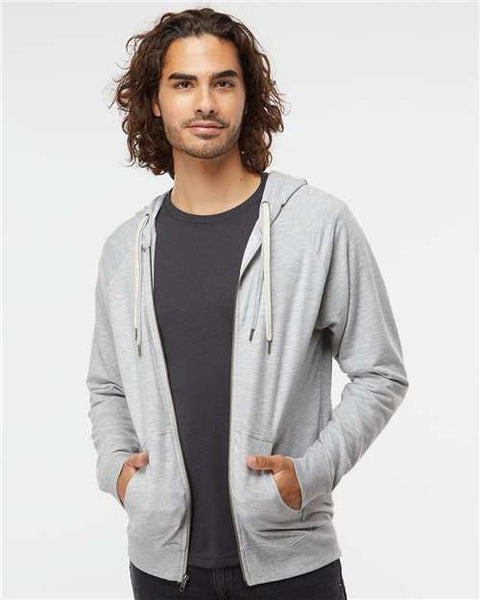 Independent Trading Co. - SS1000Z - Icon Lightweight Loopback Terry Full-Zip Hooded Sweatshirt