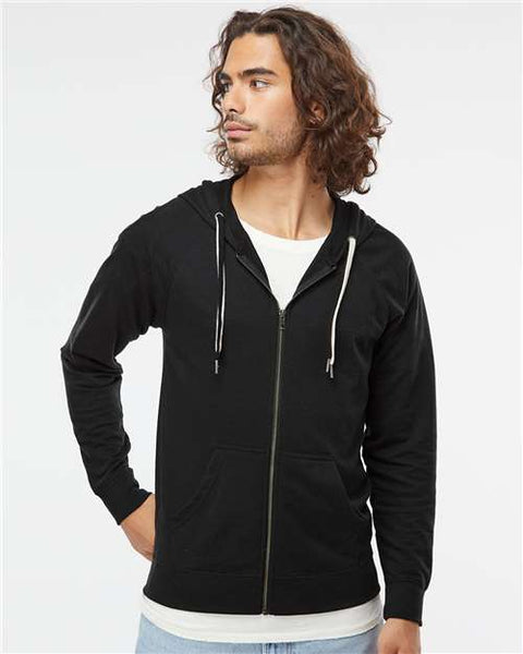 Independent Trading Co. - SS1000Z - Icon Lightweight Loopback Terry Full-Zip Hooded Sweatshirt