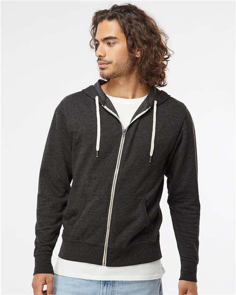 Independent Trading Co. - SS1000Z - Icon Lightweight Loopback Terry Full-Zip Hooded Sweatshirt