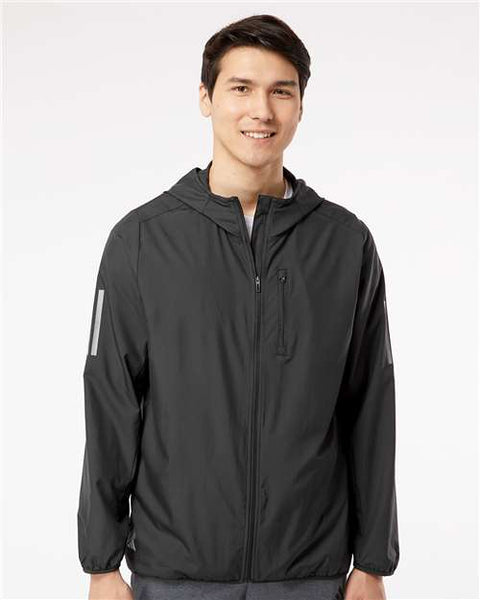 Adidas - A524 - Hooded Full-Zip Windbreaker