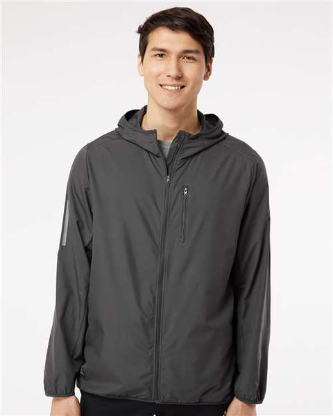 Adidas - A524 - Hooded Full-Zip Windbreaker