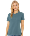 9701 Womens Relaxed Fit Heather CVC Tee